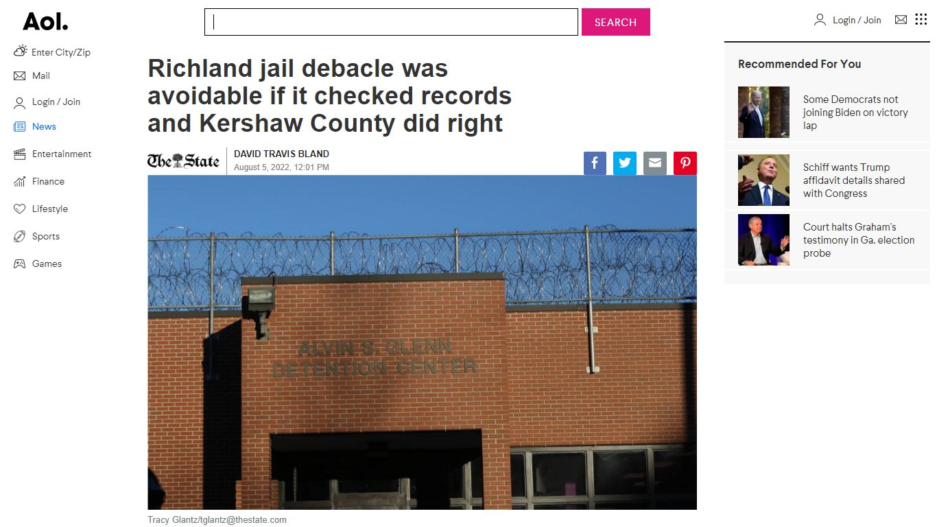 Richland jail director debacle was avoidable if Kershaw County did the ...